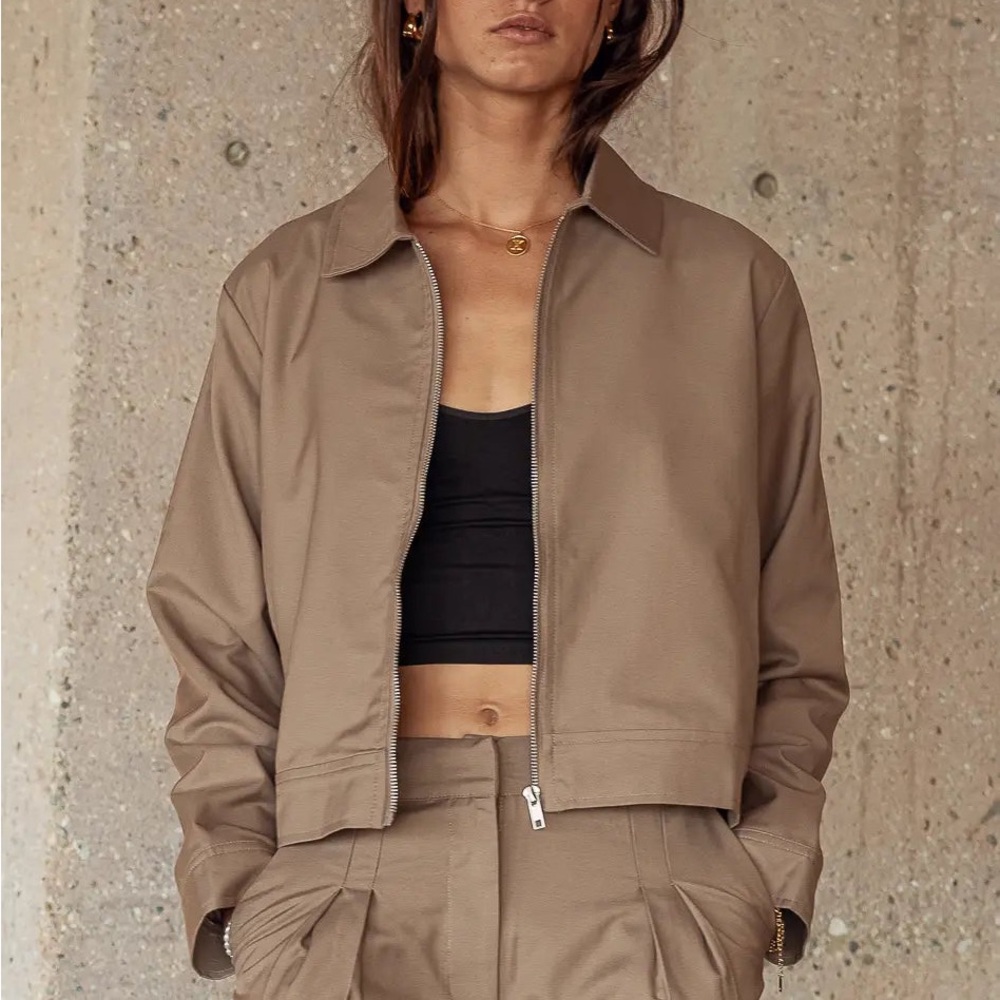Bohme Marissa Collared Zip-Front Jacket